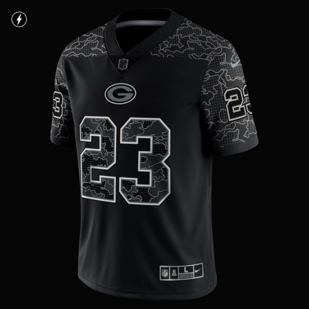 Jaire Alexander Green Bay Packers Nike RFLCTV Limited Jersey - Black-Profan Arena